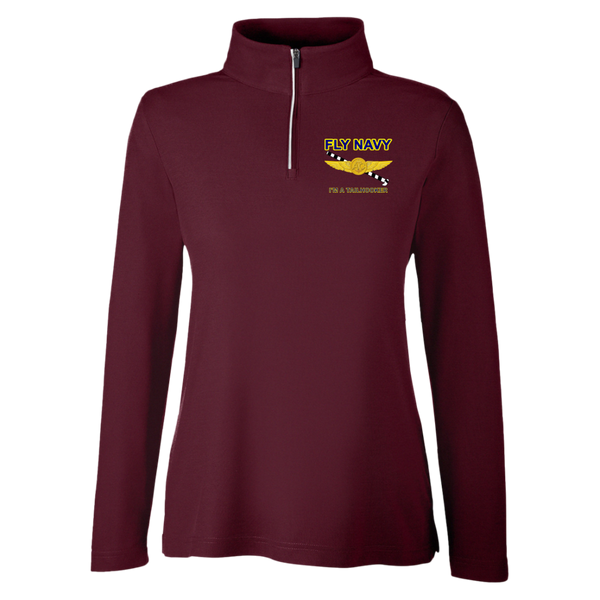 Fly Navy Tailhooker 2 Core 365 Ladies' Fusion Quarter Zip