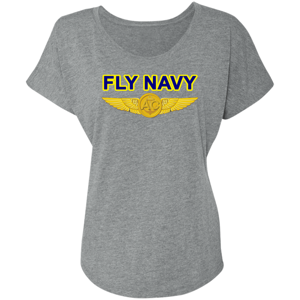 Fly Navy Aircrew Ladies' Triblend Dolman Sleeve