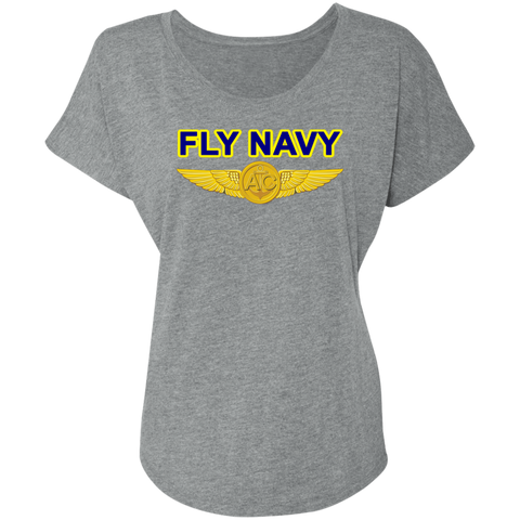 Fly Navy Aircrew Ladies' Triblend Dolman Sleeve