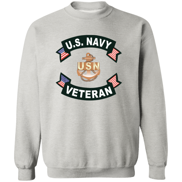 Navy Vet 1 Crewneck Pullover Sweatshirt