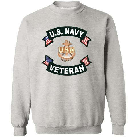 Navy Vet 1 Crewneck Pullover Sweatshirt