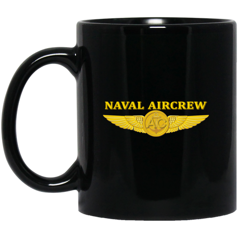 Aircrew 3 Black Mug - 11oz