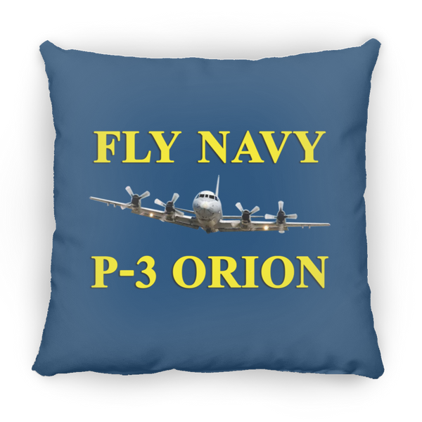 Fly Navy P-3 3 Pillow - Large Square