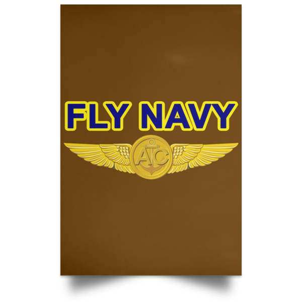 Fly Navy Aircrew Poster - Portrait