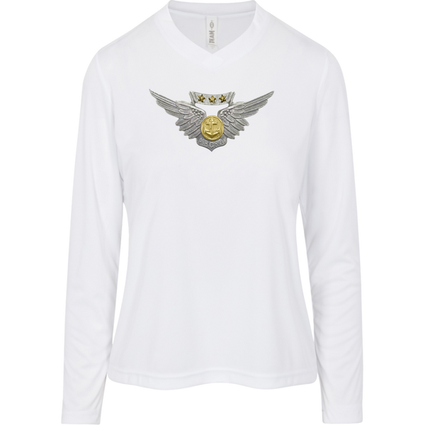 Combat Air 1 Team 365 Ladies' Zone LS Tee