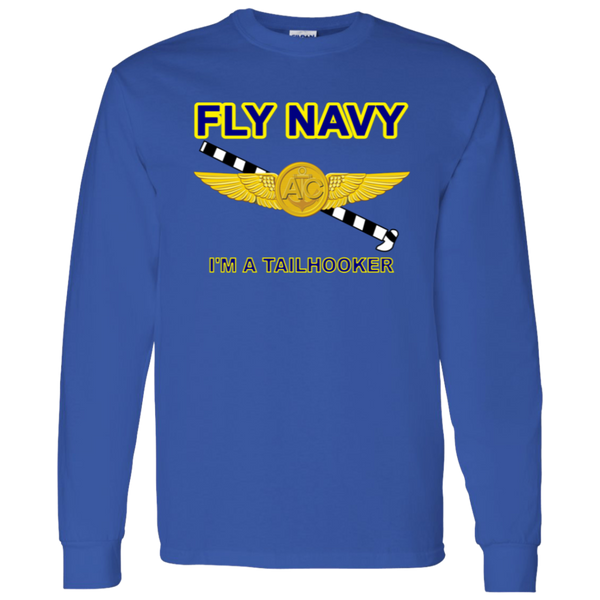 Fly Navy Tailhooker 2 LS Cotton T-Shirt