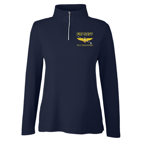 Fly Navy Tailhooker 1 Core 365 Ladies' Fusion Quarter Zip