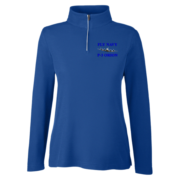 Fly Navy P-3 Core 365 Ladies' Fusion Quarter Zip