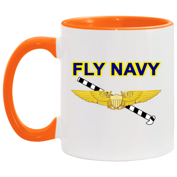 Fly Navy Tailhook 3 Accent Mug - 11oz