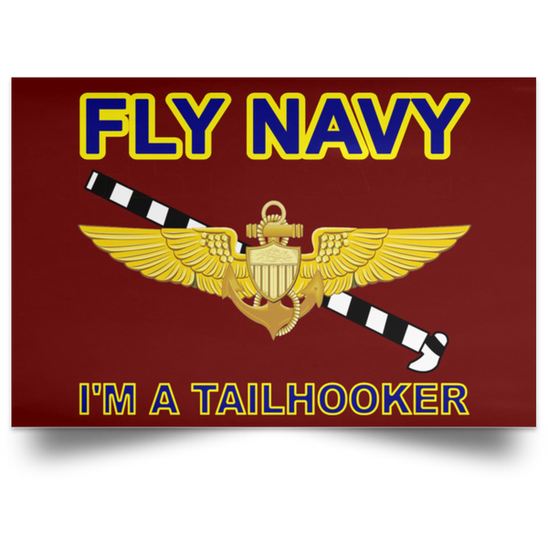 Fly Navy Tailhooker 1 Poster - Landscape