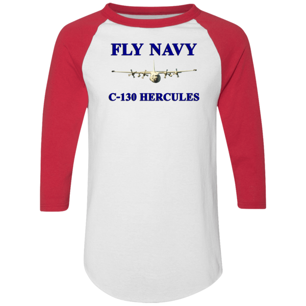 Fly Navy C-130 1 Colorblock Raglan Jersey