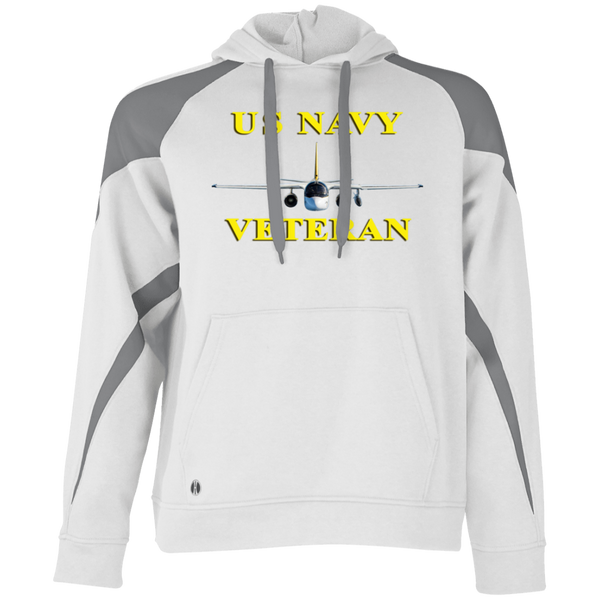 Navy Vet 3 Athletic Colorblock Fleece Hoodie