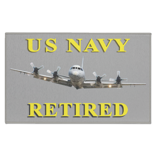 Navy Retired 1 Indoor Doormat