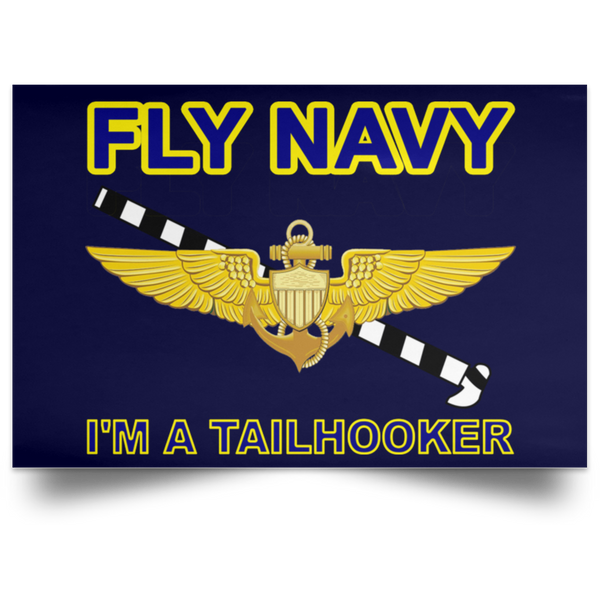 Fly Navy Tailhooker 1 Poster - Landscape