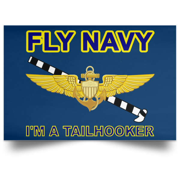 Fly Navy Tailhooker 1 Poster - Landscape