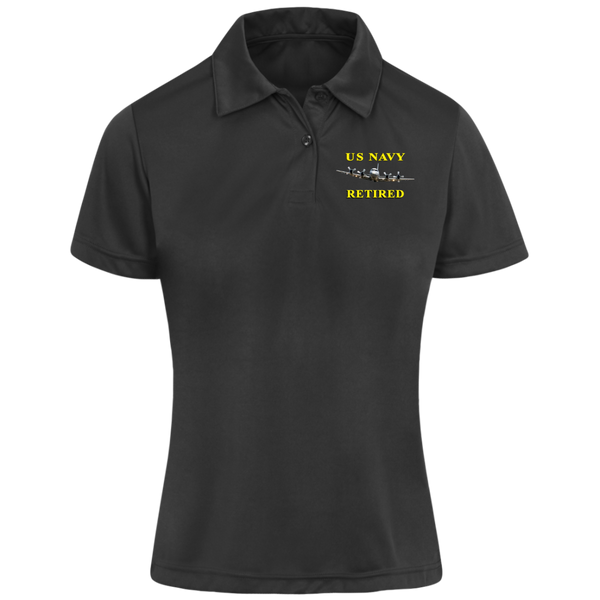 Navy Retired 1 Team 365 Ladies' Zone Polo