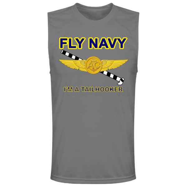 Fly Navy Tailhooker 2 Team 365 Muscle T-Shirt