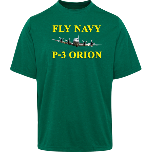 Fly Navy P-3 3 Team 365 Heather T-Shirt