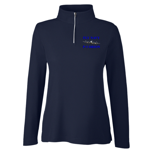 Fly Navy P-3 Core 365 Ladies' Fusion Quarter Zip