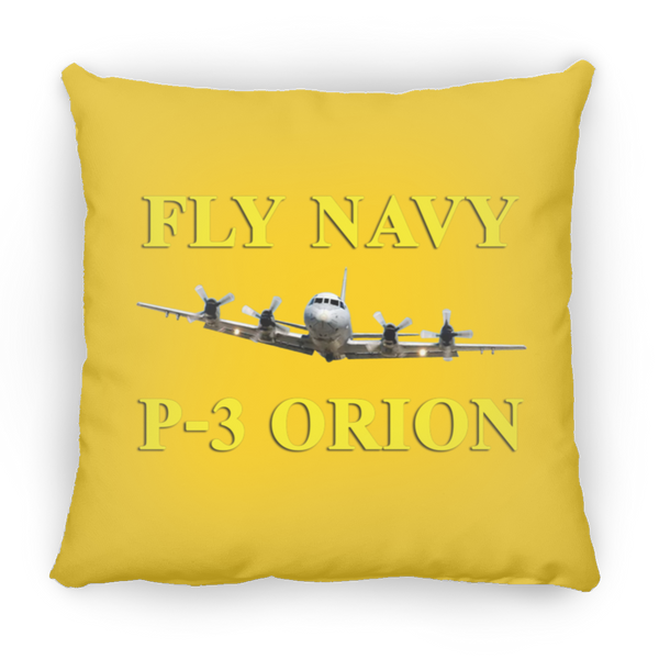 Fly Navy P-3 3 Pillow - Medium Square