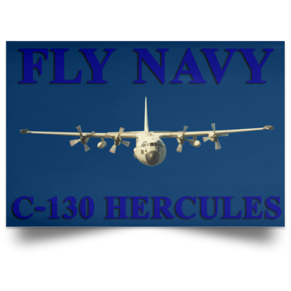 Fly Navy C-130 1 Poster - Landscape