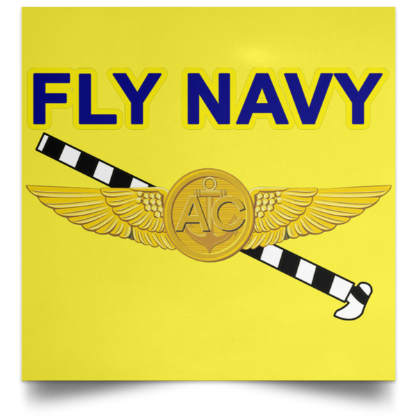 Fly Navy Tailhook 2 Poster - Square