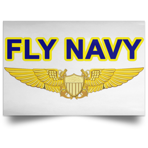 Fly Navy NFO Poster - Landscape