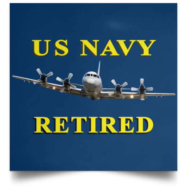 Navy Retired 1 Poster - Square