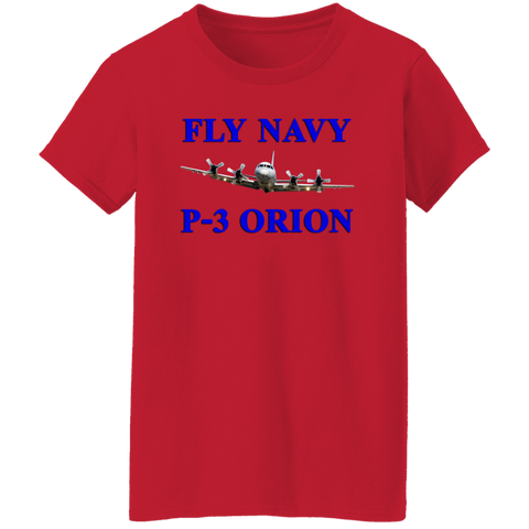 Fly Navy P-3 1 Ladies' T-Shirt