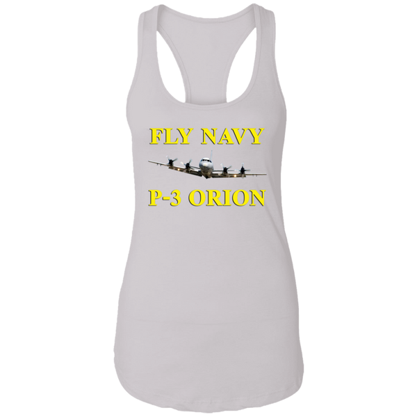 Fly Navy P-3 3 Ladies' Ideal Racerback Tank