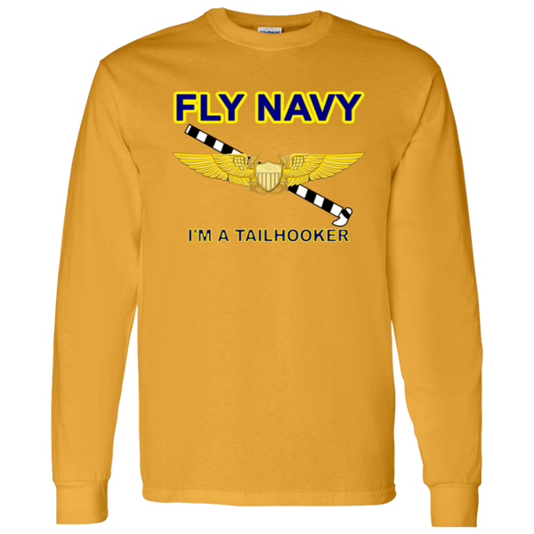 Fly Navy Tailhooker 3 LS Cotton T-Shirt