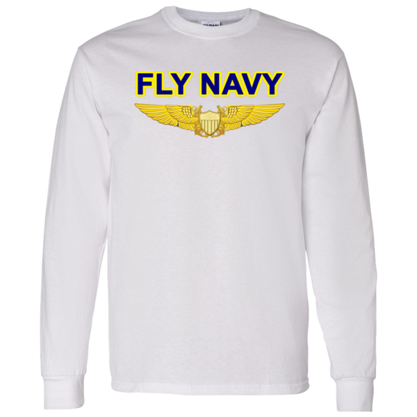 Fly Navy NFO LS Cotton T-Shirt