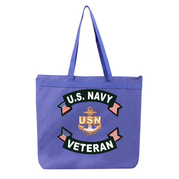 Navy Vet 1 Melody Large Tote