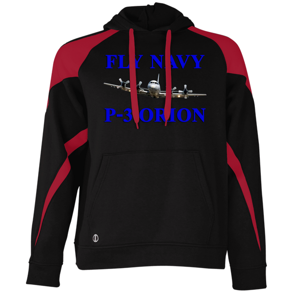 Fly Navy P-3 1 Athletic Colorblock Fleece Hoodie