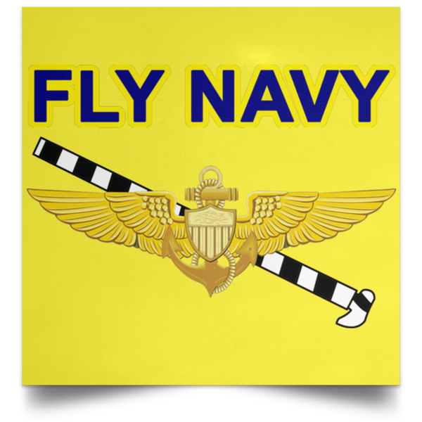 Fly Navy Tailhook 1 Poster - Square