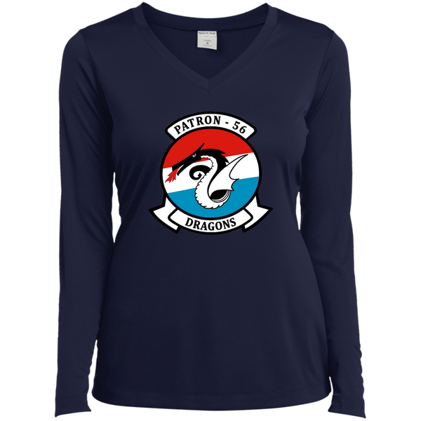 VP 56 1 Ladies’ LS Performance V-Neck Tee