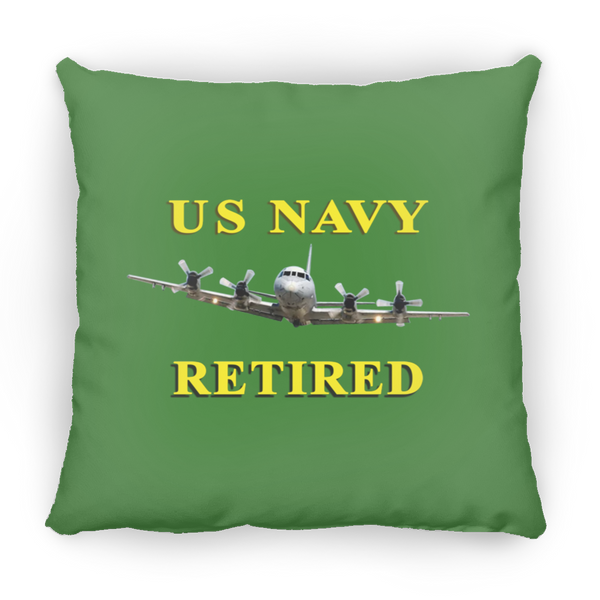 Navy Retired 1 Pillow - Large Square