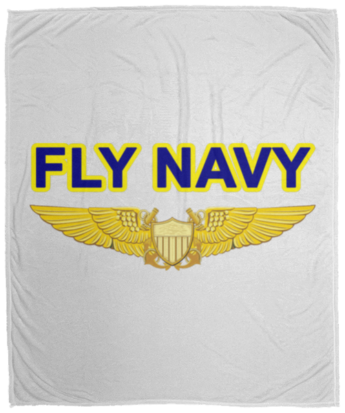 Fly Navy NFO Blanket - Cozy Plush Fleece 50x60