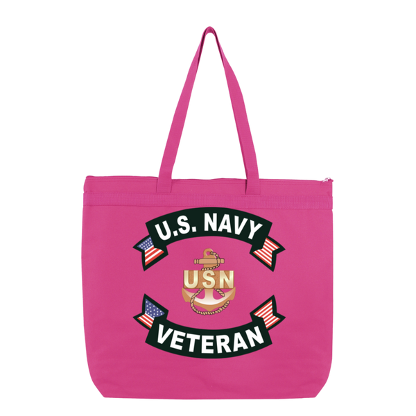 Navy Vet 1 Melody Large Tote