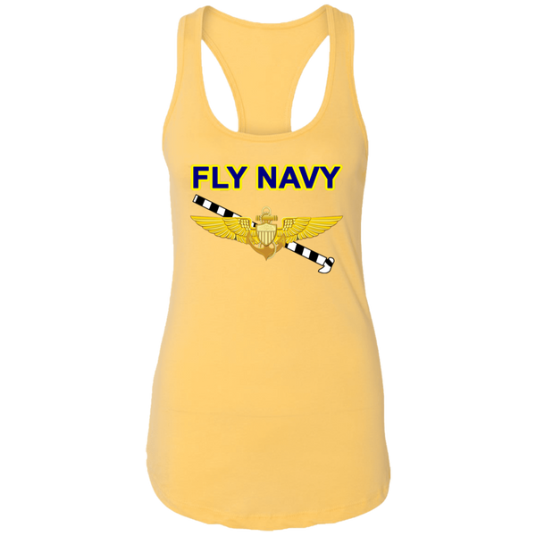 Fly Navy Tailhook 1 Ladies' Ideal Racerback Tank