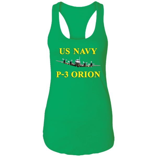 US Navy P-3 3 Ladies' Ideal Racerback Tank