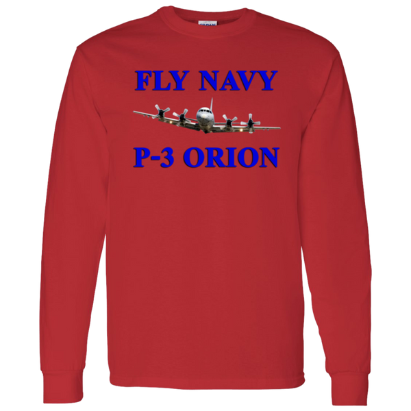 Fly Navy P-3 1 LS Cotton T-Shirt