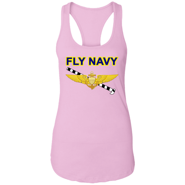 Fly Navy Tailhook 1 Ladies' Ideal Racerback Tank