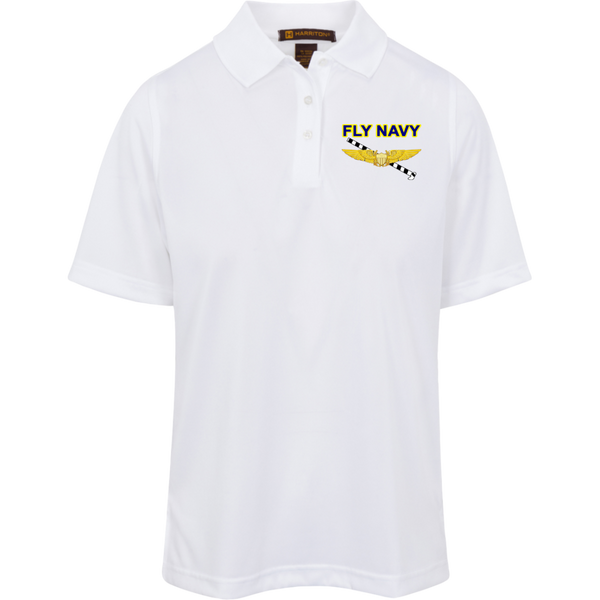 Fly Navy Tailhook 3 Harriton Ladies' Advantage Plus Polo