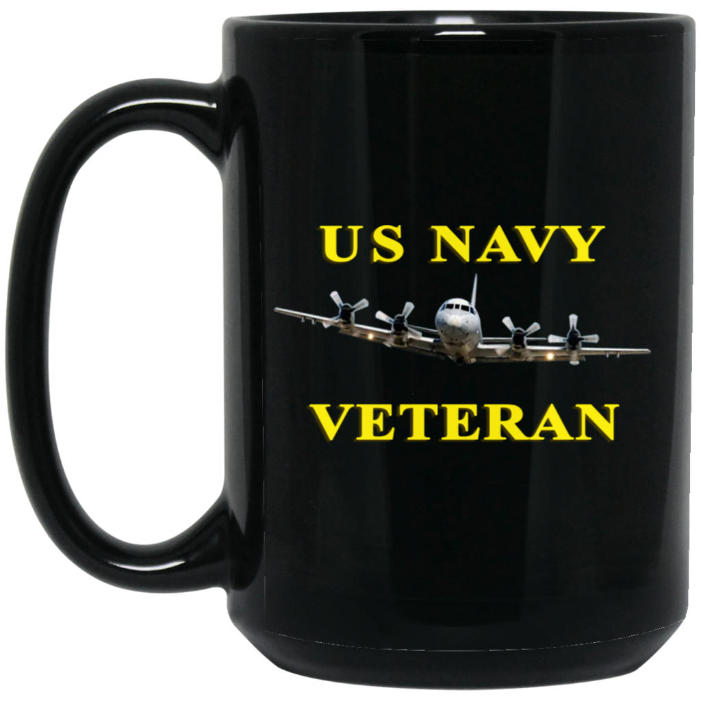 Navy Vet 2 Black Mug - 15oz