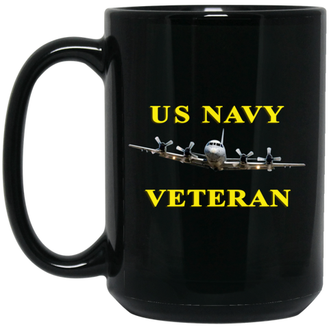 Navy Vet 2 Black Mug - 15oz