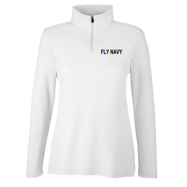 Fly Navy 2 Core 365 Ladies' Fusion Quarter Zip