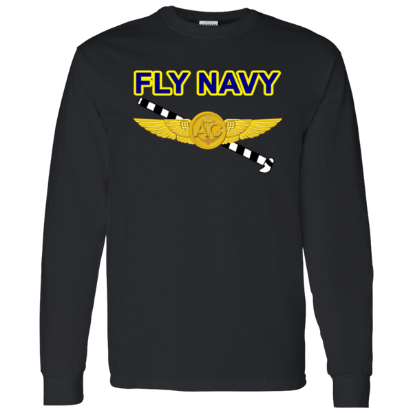 Fly Navy Tailhook 2 LS Cotton T-Shirt