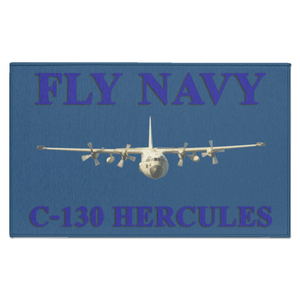 Fly Navy C-130 1 Indoor Doormat