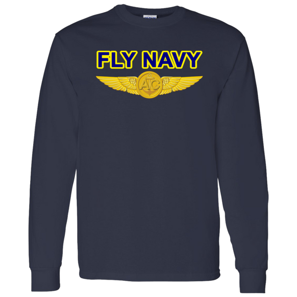 Fly Navy Aircrew LS Cotton T-Shirt